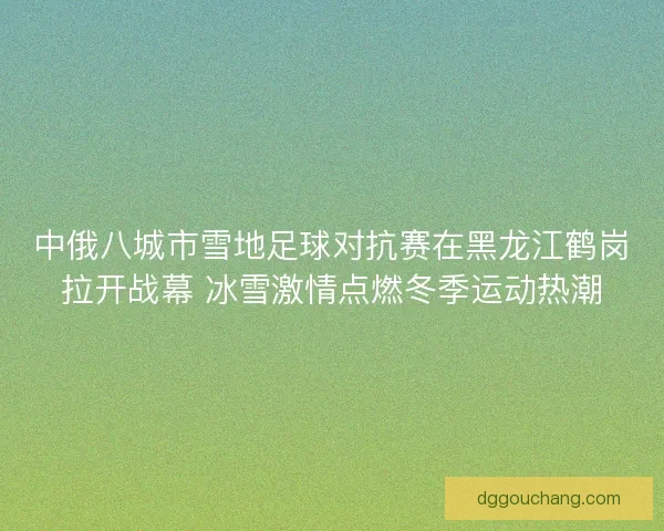 中俄八城市雪地足球对抗赛在黑龙江鹤岗拉开战幕 冰雪激情点燃冬季运动热潮